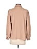 Notations 100% Polyester Solid Tan Long Sleeve Blouse Size S - photo 2