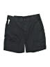 Navy Solid Black Cargo Shorts Size M - photo 1