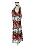 Esley 100% Polyester Print Orange Casual Dress Size S - photo 5