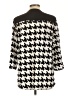 Cupio 100% Polyester Houndstooth Silver 3/4 Sleeve Blouse Size L - photo 2