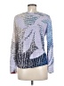 Nic + Zoe Print Blue Pullover Sweater Size M - photo 2