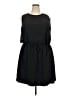 Athleta Solid Black Casual Dress Size 2X - photo 1