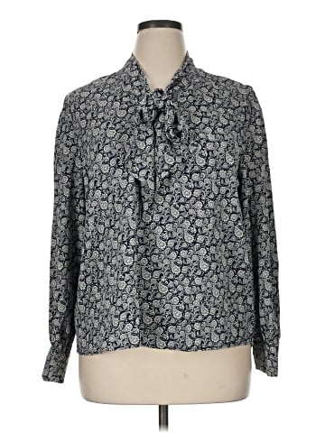 Adrianna Papell Long Sleeve Button-Down Shirt (view 1)