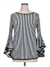 Coco Bianco Silver Long Sleeve Blouse Size XL - photo 1