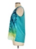 Jaclyn Smith 100% Polyester Teal Sleeveless Blouse Size L - photo 5