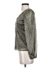 1.State Silver Long Sleeve Blouse Size XS - photo 5
