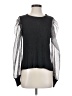 Lola & Sophie 100% Polyester Black Long Sleeve Top Size XS - photo 1