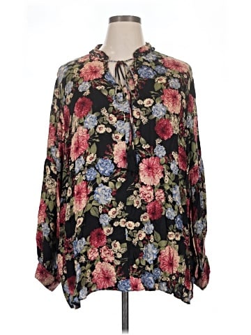 Seven7 Long Sleeve Blouse (view 1)