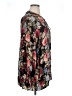 Seven7 100% Rayon Floral Black Long Sleeve Blouse Size 1X - photo 4