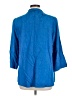 TanJay Blue 3/4 Sleeve Button-Down Shirt Size L - photo 2