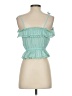 True Craft 100% Cotton Teal Sleeveless Blouse Size XS - photo 2