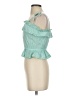 True Craft 100% Cotton Teal Sleeveless Blouse Size XS - photo 5