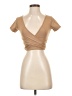 Unbranded Tan Short Sleeve Top Size S - photo 1
