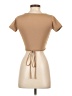Unbranded Tan Short Sleeve Top Size S - photo 2