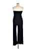 Go Couture Solid Black Jumpsuit Size XL - photo 2