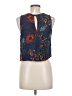 Eyeshadow 100% Rayon Blue Sleeveless Blouse Size M - photo 2