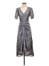 Lush 100% Polyester Paisley Gray Cocktail Dress Size S - photo 1