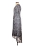 Lush 100% Polyester Paisley Gray Cocktail Dress Size S - photo 5