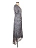 Lush 100% Polyester Paisley Gray Cocktail Dress Size S - photo 4