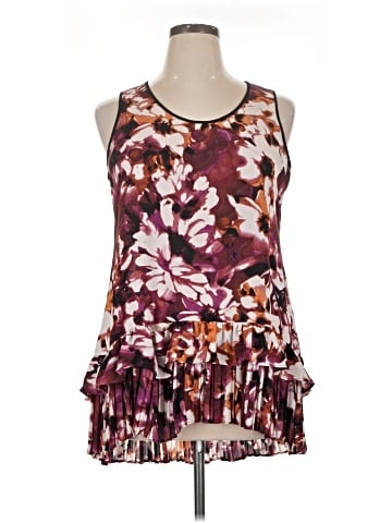 LOGO by Lori Goldstein Sleeveless Blouse (view 1)