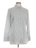 Ann Taylor Stripes Gray Long Sleeve Button-Down Shirt Size 12 - photo 1