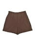 Zara Solid Brown Shorts Size XS - photo 1