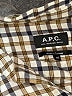 A.P.C. Checkered-gingham Tan Long Sleeve Button-Down Shirt Size EU (FR) 36 / US 4 - photo 7