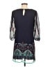 Sequin Hearts Paisley Blue Casual Dress Size S - photo 2