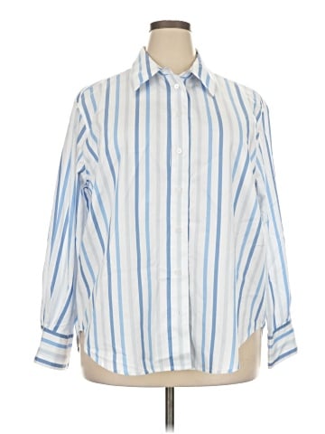 Lane Bryant Long Sleeve Button-Down Shirt (view 1)