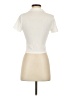 Double Zero Ivory Short Sleeve Blouse Size S - photo 2