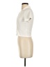 Double Zero Ivory Short Sleeve Blouse Size S - photo 5