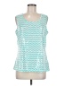 Joan Rivers Teal Sleeveless Blouse Size M - photo 1