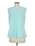 Joan Rivers Teal Sleeveless Blouse Size M - photo 2