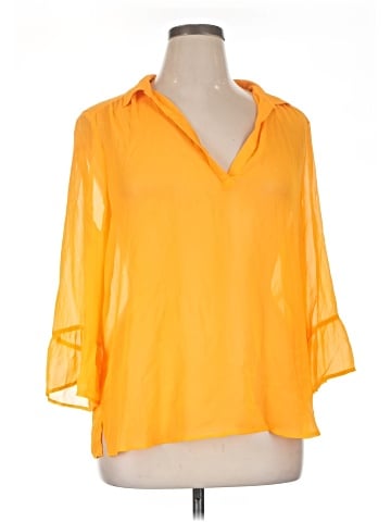 DKNY 3/4 Sleeve Blouse (view 1)