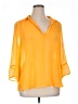 DKNY 100% Polyester Orange 3/4 Sleeve Blouse Size XL - photo 1