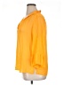 DKNY 100% Polyester Orange 3/4 Sleeve Blouse Size XL - photo 5