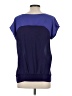 Outback Red 100% Polyester Color Block Purple Short Sleeve Blouse Size S - photo 2
