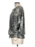 New Directions 100% Polyester Silver 3/4 Sleeve Blouse Size L - photo 5