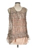 Floreat 100% Rayon Tan Tank Top Size 10 - photo 1