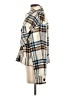 Sanctuary 100% Polyester Plaid Ivory Coat Size S - photo 5