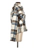 Sanctuary 100% Polyester Plaid Ivory Coat Size S - photo 4
