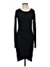 Leith Solid Black Casual Dress Size S - photo 1