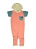Rags Color Block Orange Short Sleeve Onesie Size 3 - photo 1