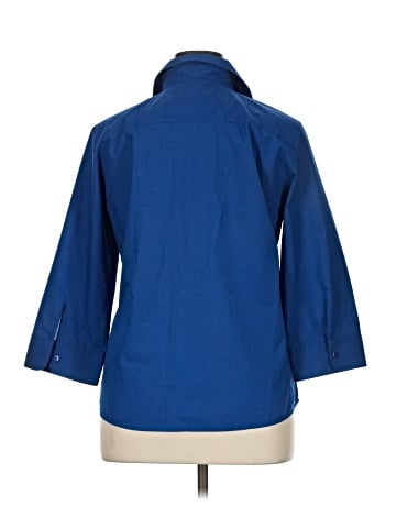 Foxcroft 3/4 Sleeve Button-Down Shirt (view 2)