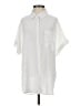 Unbranded 100% Polyester Solid White Short Sleeve Blouse Size S - photo 1