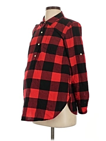 Gap - Maternity Long Sleeve Button-Down Shirt (view 1)