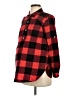 Gap - Maternity 100% Cotton Checkered-gingham Red Long Sleeve Button-Down Shirt Size XS Maternity - photo 1