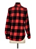 Gap - Maternity 100% Cotton Checkered-gingham Red Long Sleeve Button-Down Shirt Size XS Maternity - photo 2
