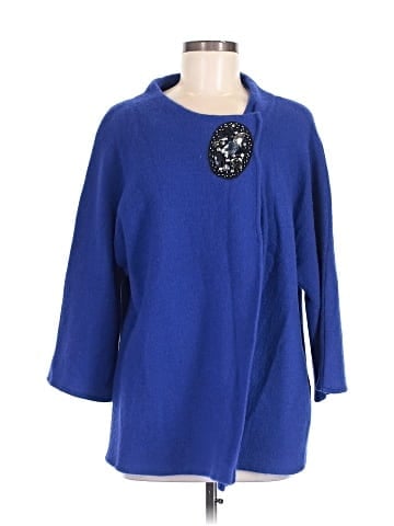 JM Collection Wool Cardigan (view 1)
