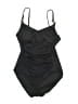 MICHAEL Michael Kors Solid Black One Piece Swimsuit Size 6 - photo 1